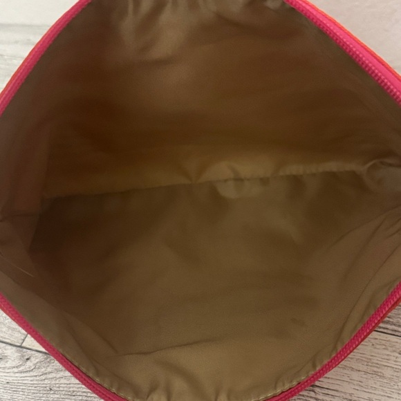 Coach Pink and Orange Striped Pouch - Picture 6 of 7